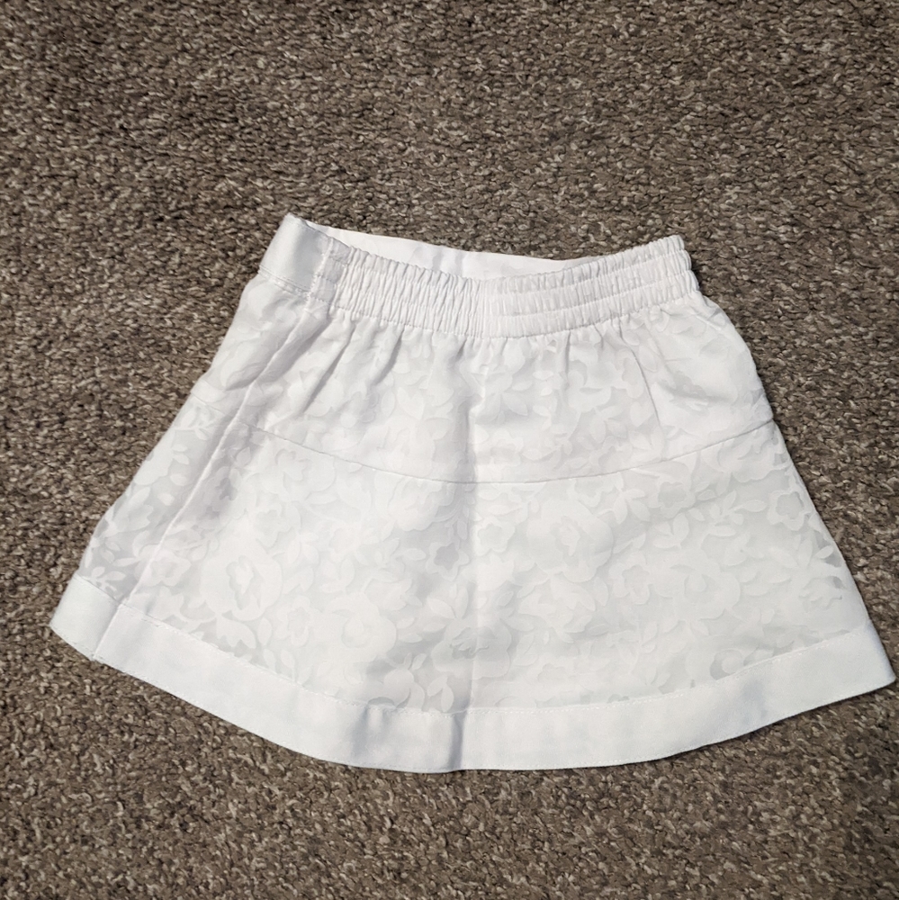 Janie and Jack baby Girl's white skirt size 3-6 months
